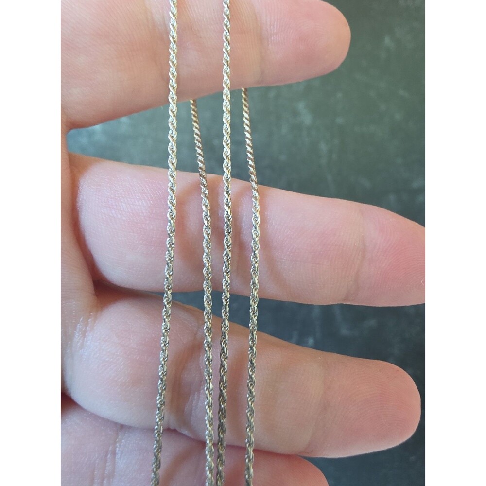 Italian 925 Sterling Silver Chain Necklace Vintage